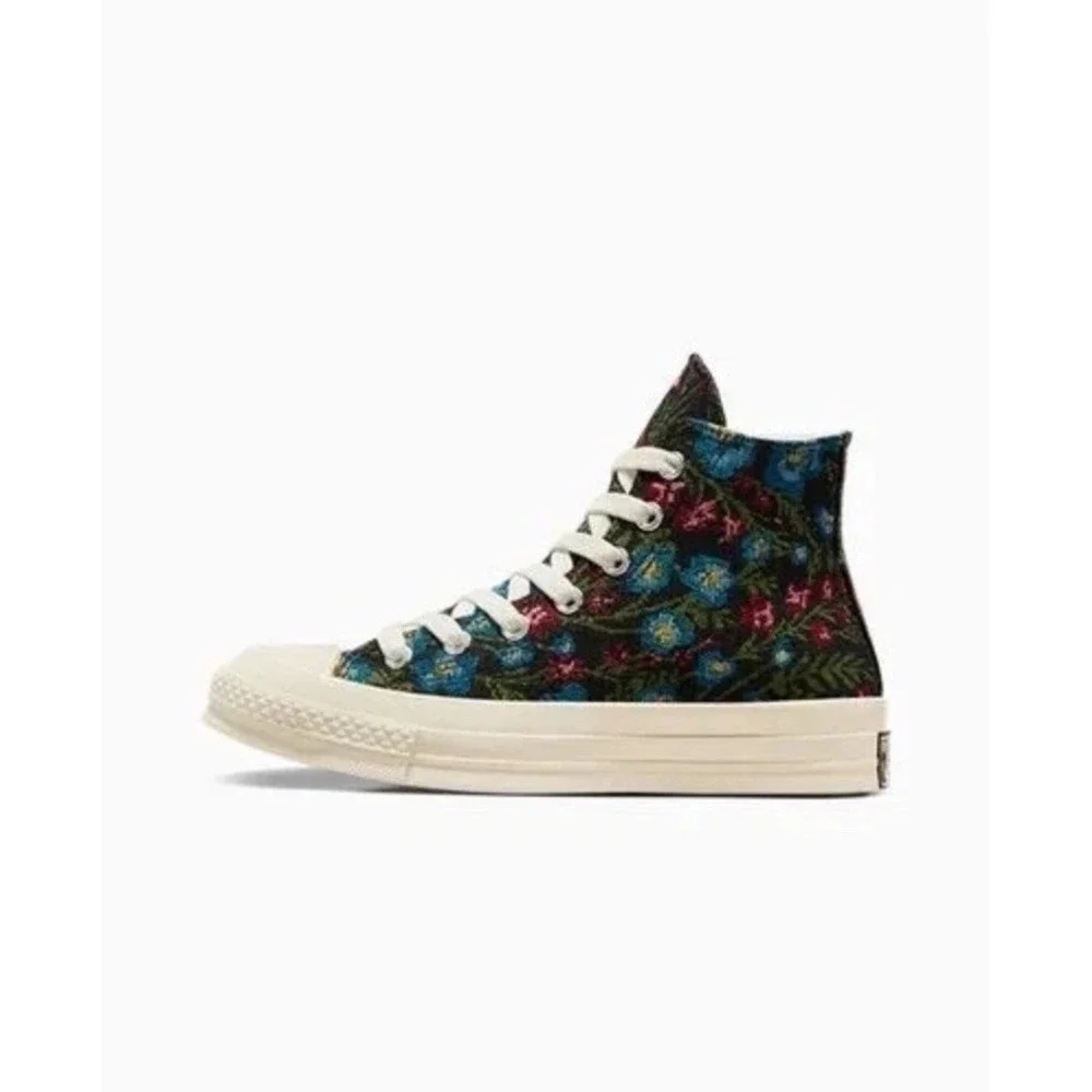 Women Converse Chuck Taylor‎ 70 Floral Tapestry  Shoes Black White Green A11990C